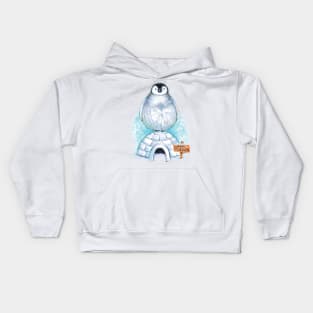 Beautiful Baby Penguin Bird Kids Hoodie